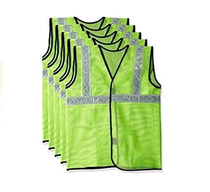 Polyester Labour Safety Jacket, Color : Green