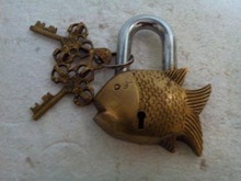 brass fish lock