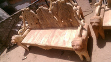wooden hand carved sofa set