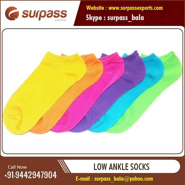 Customized 100% Cotton Ankle Socks, Gender : Unisex