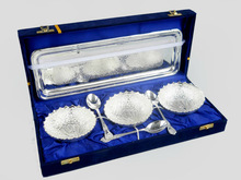 Brass Bowl set with tray, Feature : Eco-Friendly