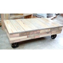ANIL UDYOG Wooden Cart Coffee Table, for Home Furniture, Size : Custom Size