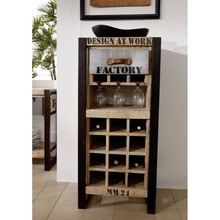 wooden factory Bar wine rack