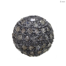 Diamond Pave Spacer Ball Findings