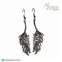 French Wire Hook Leaf Shaped Earring