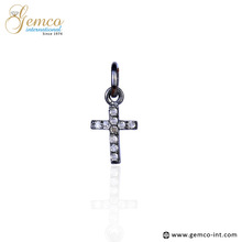 Gemco International Small Cross Charm Pendant, Occasion : Anniversary, Engagement, Gift, Party, Wedding