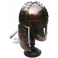 Metal Medieval Viking Mask Helmet