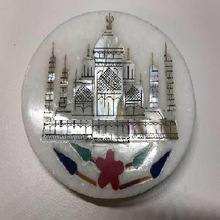 Marble Coasters With Tajmahal Printing