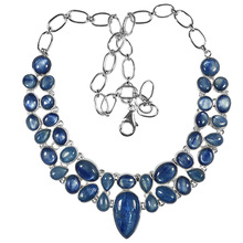 Blue Necklace Genuine Kyanite Gemstone, Style : Classic