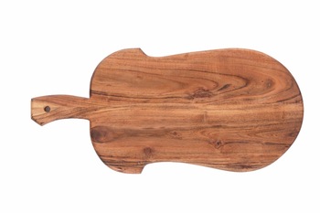 Acacia wood (Babool) Guitar Shape Cutting Board, Feature : Eco-Friendly