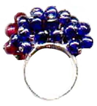 Dola Fashions Colorful Glass Beaded Ring, Occasion : Anniversary, Engagement, Gift, Party, Wedding