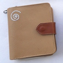 Genuine leather with gem stone wallets, for Money, Gender : Women