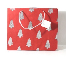 Satin ribbon handles gift bag, for Package, Size : 25x30x10 Cm