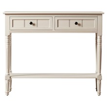 Drawers Console Table, Color : White Finish