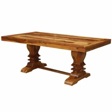 Six Seater Extendable Dining Table, Color : Natural Finish