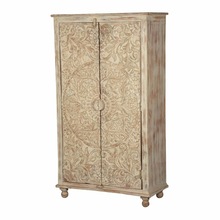 Buy Solid Wood Bedroom 2 Doors Wardrobe From Indian Oak