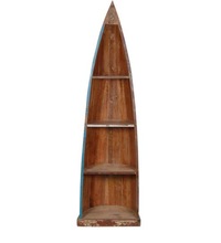 Wood Boat Style Bookshelf