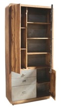 IRON WOODEN CABINET WITH DRAWERS