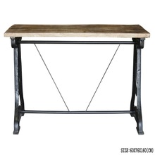 Iron Wooden Desk Table