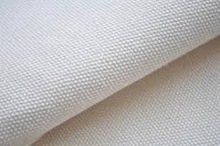 Peroxide bleached white canvas fabric, Width : 58/60
