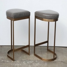 Living Room Furniture Leather Stool, Size : Customized