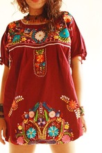 Tunic tops, Technics : Embroidered