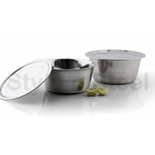 Round Shape Metal Stainless Steel Finger Bowl, Color : Metallic