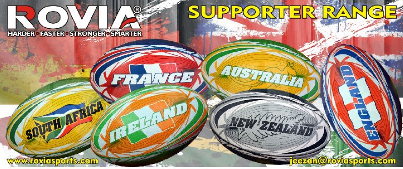 Supporter Rugby balls Flags Rugby balls