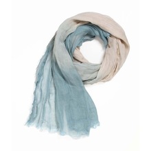 Blue Cotton Ombre scarf