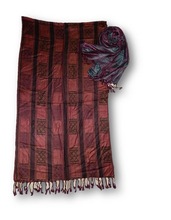 SFI 2604 viscose yarn dyed shawl, Pattern : handloom