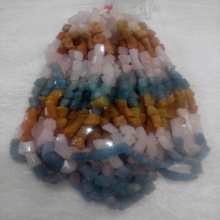 Multicolored Aquamarine Tumbles