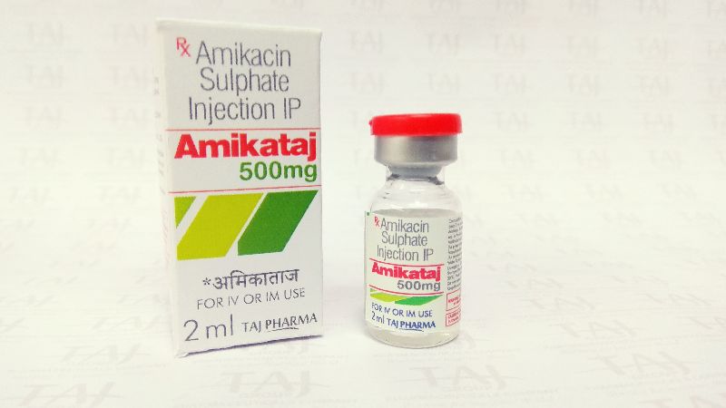 Amikacin Injection (Amikataj 500 mg), Packaging Type : One Vial Pack