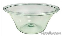 Glass Bowl WITH RIBS, Color : White