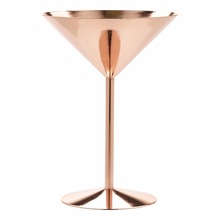Copper martini glass
