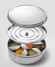 Metal stainless steel spice box