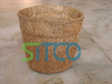 SITCO LATEX Plant Fiber Coco Nursery Round Pot, Color : Brown