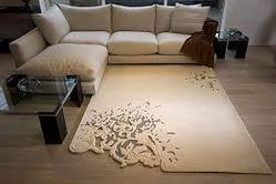 Plain Cotton designer carpet, Size : 2x3feet, 3x4feet, 4x5feet, 5x6feet