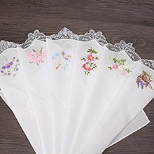 Embroidered Dinner Linen Napkins, Color : Customized Color