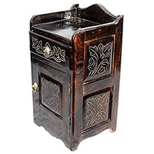 Hand Carved Wooden Cabinet