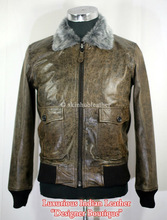 Mens army bomber leather jacket, Feature : Plus Size