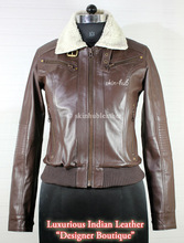Womens sherpa collar leather jacket, Feature : Plus Size