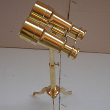 Brass 6 Inches Binocular with stand