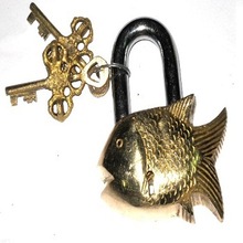 Brass Fish small Locks