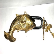 Global Nautical Brass Fish Locks, Size : 6 Inches