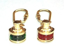 Nautical color Lamp key chain
