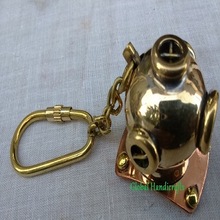 Nautical diving helmet key chain