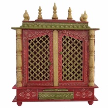HasthaShilp Handmade Wooden Carved Temple, Style : Religious
