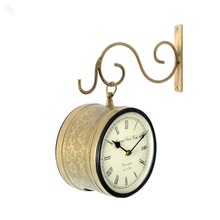 Ajanta Iron railway station wall clock, for Home Decoration, Display Type : Analog