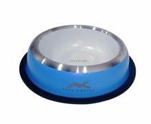 Stainless Steel Anti Skid Dog Bowl, Shape : Rounded
