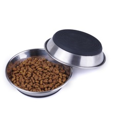 Stainless Steel Silicone Pet Dish Cat Bowl